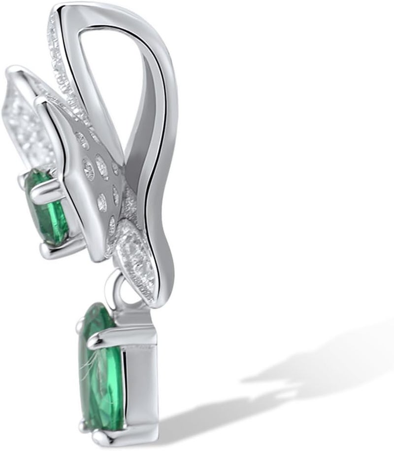 Santuzza Sterling Silver Gemstone Flower Pendant for Women - Image 2